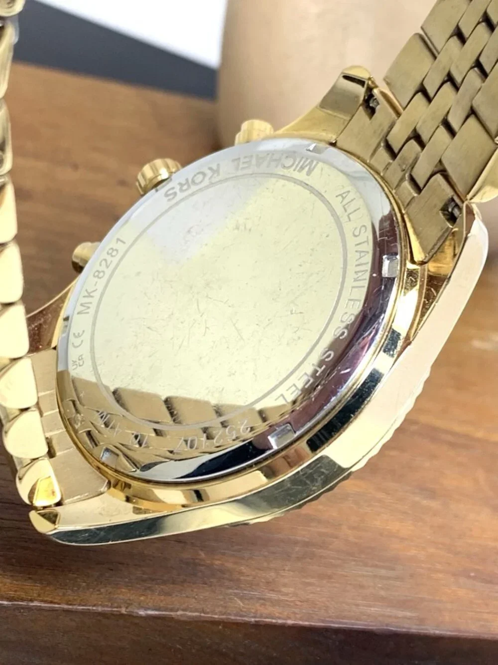 Michael Kors Men's Watch MK8281 Quartz Chronograph Gold Stainless Steel 45mm